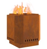 VidaXL Rookloze Vuurkorf 48x48x51 cm Weerbestendig Staal