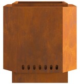 VidaXL Rookloze Vuurkorf 48x48x51 cm Weerbestendig Staal