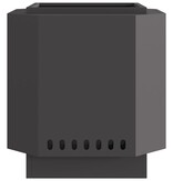 VidaXL Rookloze Vuurschaal Zwart 48x48x51 cm Staal