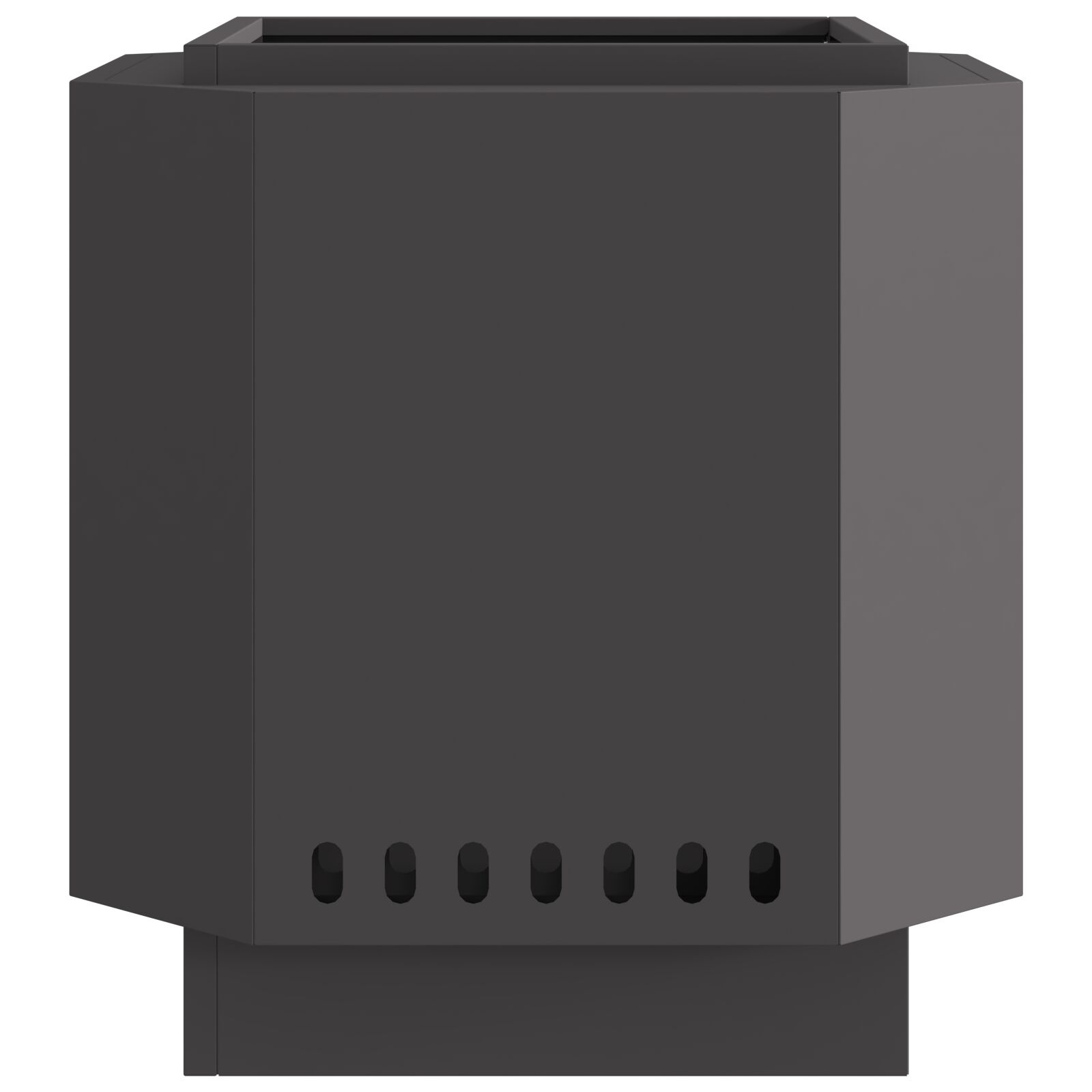 VidaXL Rookloze Vuurschaal Zwart 48x48x51 cm Staal