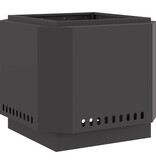 VidaXL Rookloze Vuurkorf Zwart 58x58x51 cm Staal