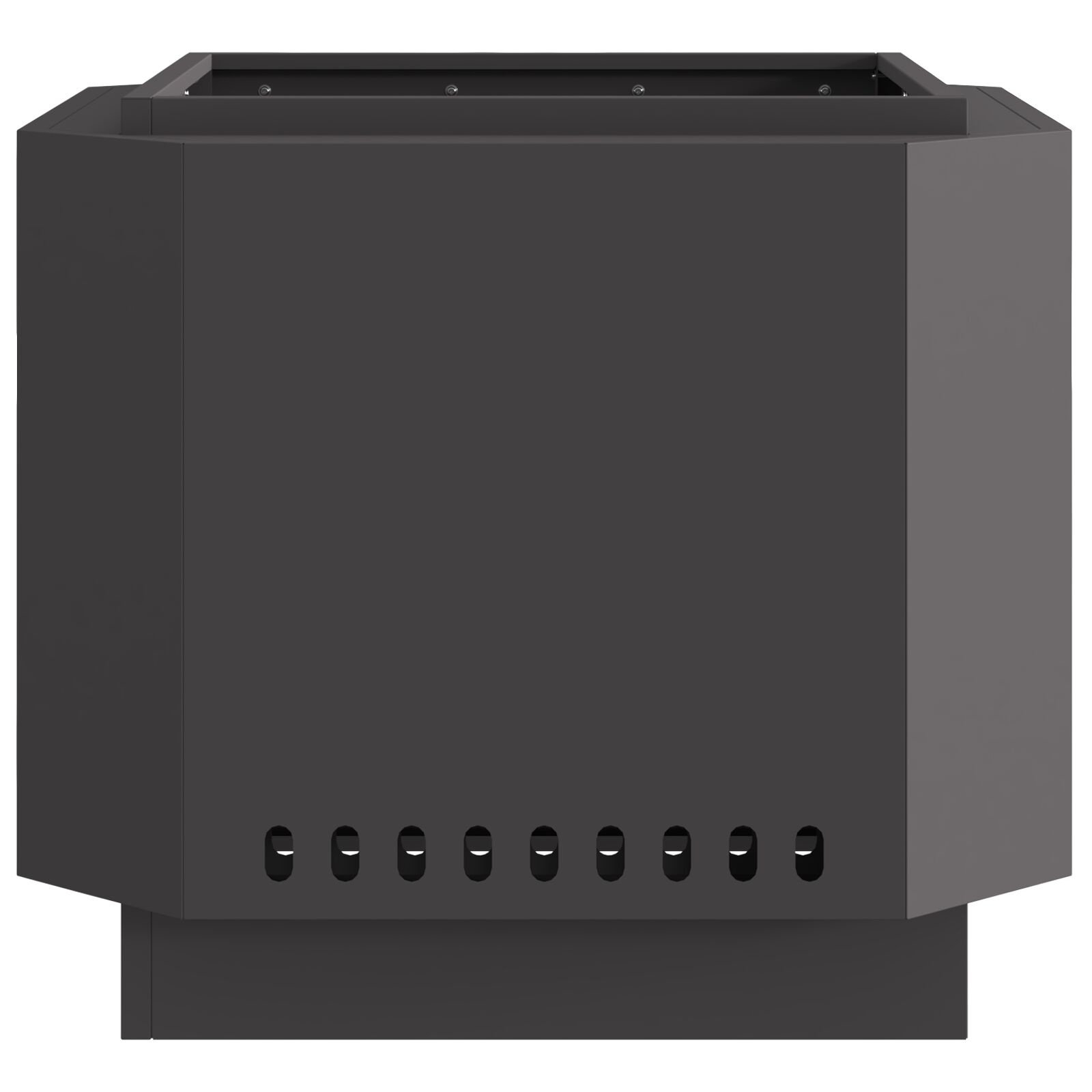 VidaXL Rookloze Vuurkorf Zwart 58x58x51 cm Staal