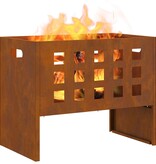 VidaXL Vuurkorf Rechthoekig 50x30x40 cm Weerbestendig Staal