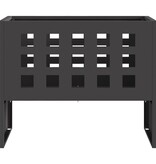 VidaXL Vuurkorf Rechthoekig Zwart 50x30x40 cm Staal