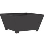 VidaXL Vuurkorf Vierkant Zwart 80x80x40 cm Staal