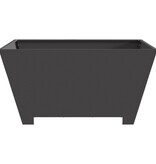 VidaXL Vuurkorf Vierkant Zwart 80x80x40 cm Staal