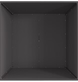 VidaXL Vuurkorf Vierkant Zwart 80x80x40 cm Staal