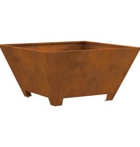 VidaXL Vuurschaal Vierkant 60x60x30 cm Weervast Staal