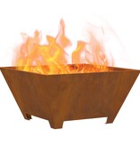 VidaXL Vuurschaal Vierkant 60x60x30 cm Weervast Staal