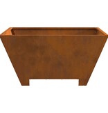 VidaXL Vuurschaal Vierkant 60x60x30 cm Weervast Staal