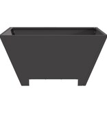 VidaXL Vuurkorf Vierkant Zwart 60x60x30 cm Staal