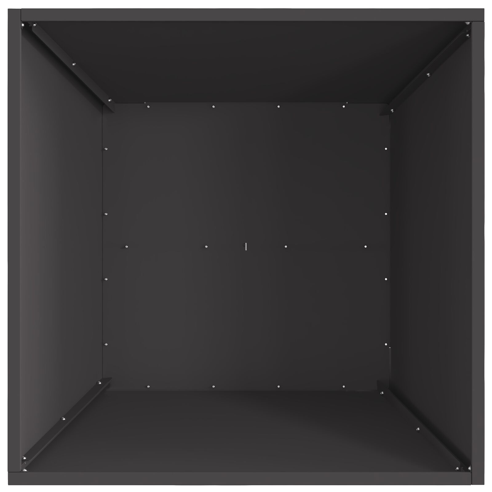 VidaXL Vuurkorf Vierkant Zwart 60x60x30 cm Staal