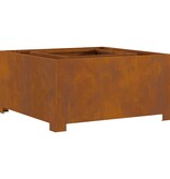 VidaXL Vuurkorf Vierkant 80x80x40 cm Weervast Staal