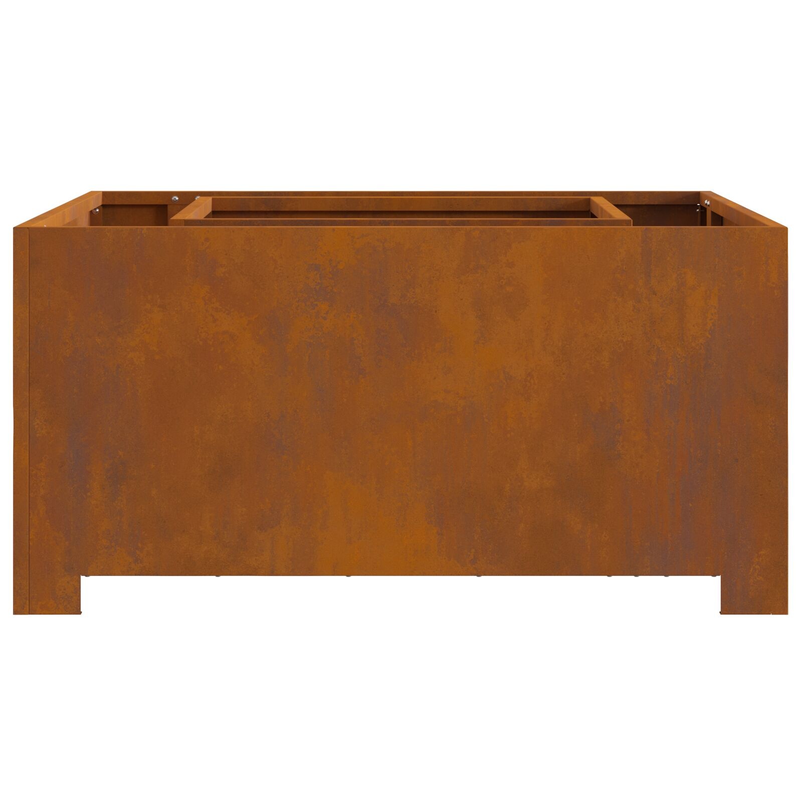 VidaXL Vuurkorf Vierkant 80x80x40 cm Weervast Staal