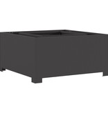 VidaXL Vuurkorf Vierkant Zwart 80x80x40 cm Staal