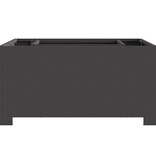 VidaXL Vuurkorf Vierkant Zwart 80x80x40 cm Staal