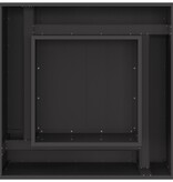 VidaXL Vuurkorf Vierkant Zwart 80x80x40 cm Staal