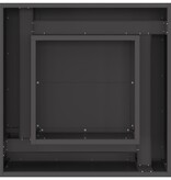 VidaXL Vuurkorf Vierkant Zwart 60x60x30 cm Staal