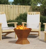 VidaXL Vuurkorf Hexagonaal 50x50x40 cm Weerbestendig Staal