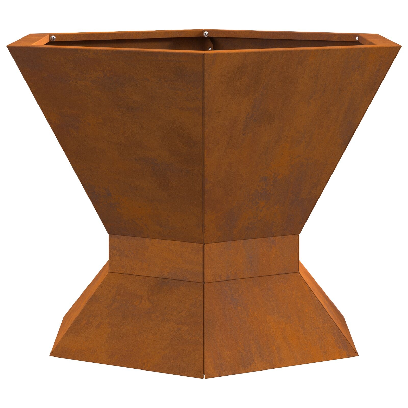 VidaXL Vuurkorf Hexagonaal 50x50x40 cm Weerbestendig Staal