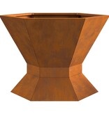 VidaXL Vuurkorf Hexagonaal 50x50x40 cm Weerbestendig Staal