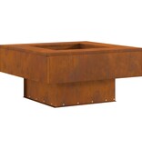 VidaXL Vuurkorf - Vierkant 60x60x30 cm - Weervast Staal