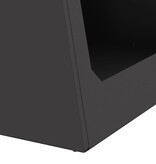 VidaXL Vuurkorf Piramide Zwart 50x50x51 cm Staal