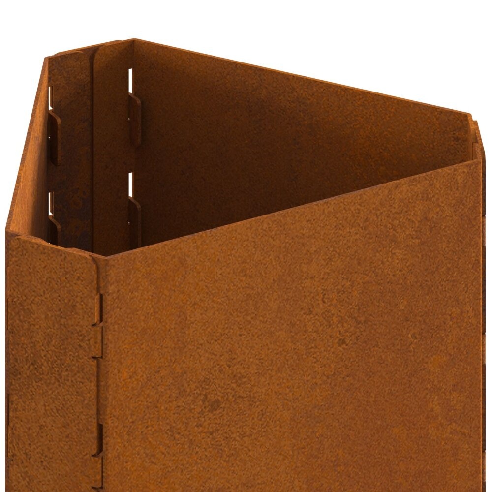 VidaXL Vuurkorf met Schouw 50x43x52 cm Verweerd Staal