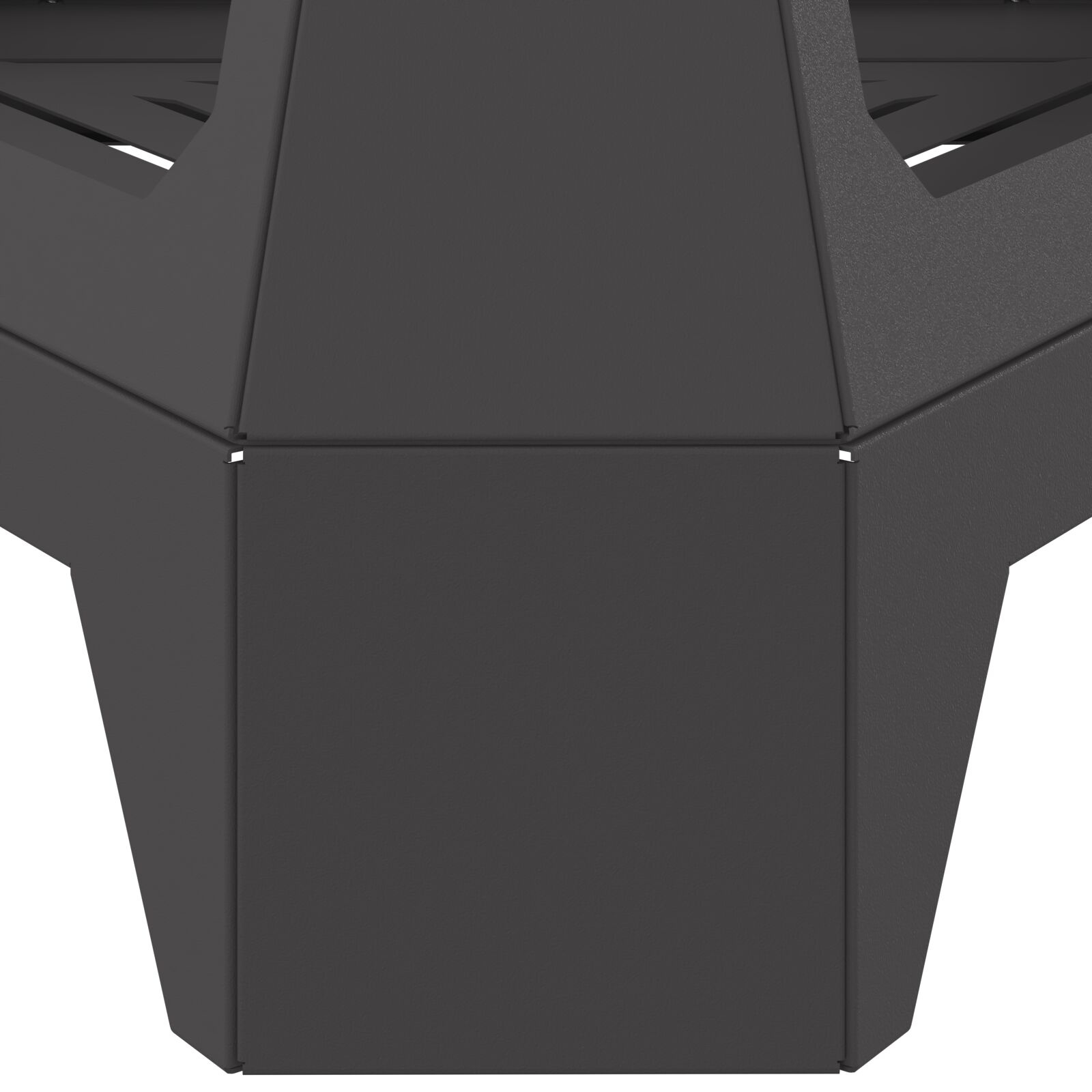 VidaXL Vuurkorf met Schouw Zwart 50x43x52 cm Staal