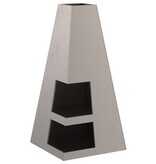 VidaXL Vuurkorf met Houtopslag 50x50x100 cm Weerbestendig Staal