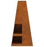 VidaXL Vuurkorf met Houtopslag 50x50x100 cm Weerbestendig Staal