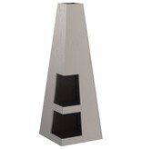 VidaXL Vuurkorf met houtopslag 35x35x100 cm Weerbestendig staal