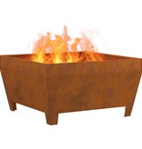 VidaXL Vuurkorf Corten Staal Staal 80 x 80 x 43 cm Duurzaam