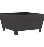 VidaXL Vuurkorf Vierkant Zwart 80x80x43 cm Staal