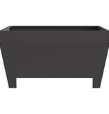 VidaXL Vuurkorf Vierkant Zwart 80x80x43 cm Staal