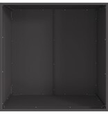 VidaXL Vuurkorf Vierkant Zwart 80x80x43 cm Staal