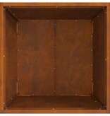 VidaXL Vierkante Vuurkorf 50x50x30 cm Weerbestendig Staal