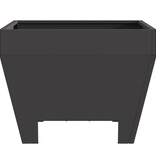 VidaXL Vierkante Vuurkorf Zwart 50x50x30 cm Staal