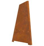 VidaXL Vuurkorf Piramide 50x45x95 cm Verweerd Staal