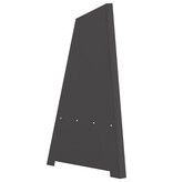 VidaXL Vuurkorf Piramide Zwart 50x45x95 cm Staal