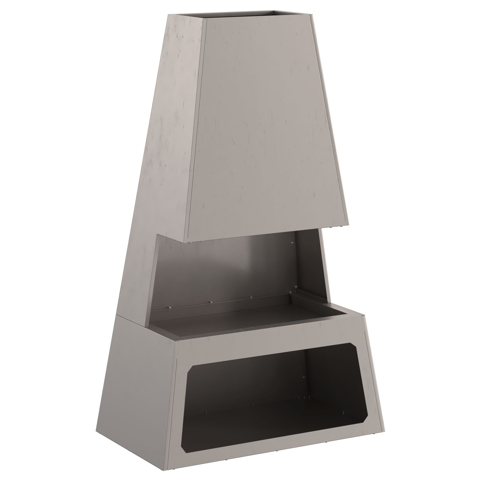 VidaXL Vuurkorf met Houtopslag 60x35x100 cm Weerbestendig Staal