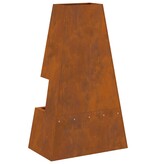 VidaXL Vuurkorf met Houtopslag 60x35x100 cm Weerbestendig Staal