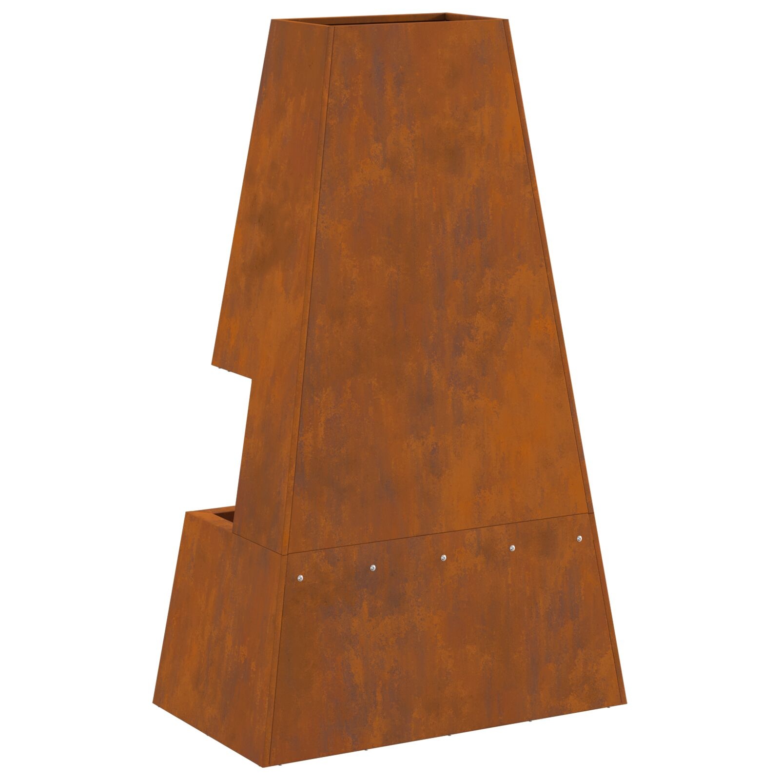 VidaXL Vuurkorf met Houtopslag 60x35x100 cm Weerbestendig Staal