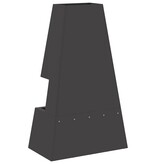 VidaXL Vuurkorf met Houtopslag Zwart 60x35x100 cm Staal