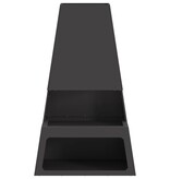 VidaXL Vuurkorf met Houtopslag Zwart 60x35x100 cm Staal