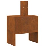 VidaXL Vuurkorf met Schouw 60x40x96 cm Verweerd Staal