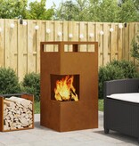 VidaXL Vuurpit 50x50x100 cm Weerbestendig Staal