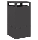 VidaXL Vuurplaats Zwart 50x50x100 cm Staal