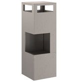 VidaXL Vuurkorf Vierkant 35x35x100 cm Verweerd Staal