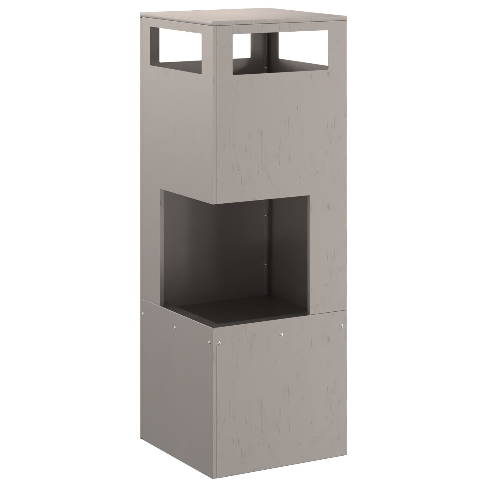 VidaXL Vuurkorf Vierkant 35x35x100 cm Verweerd Staal